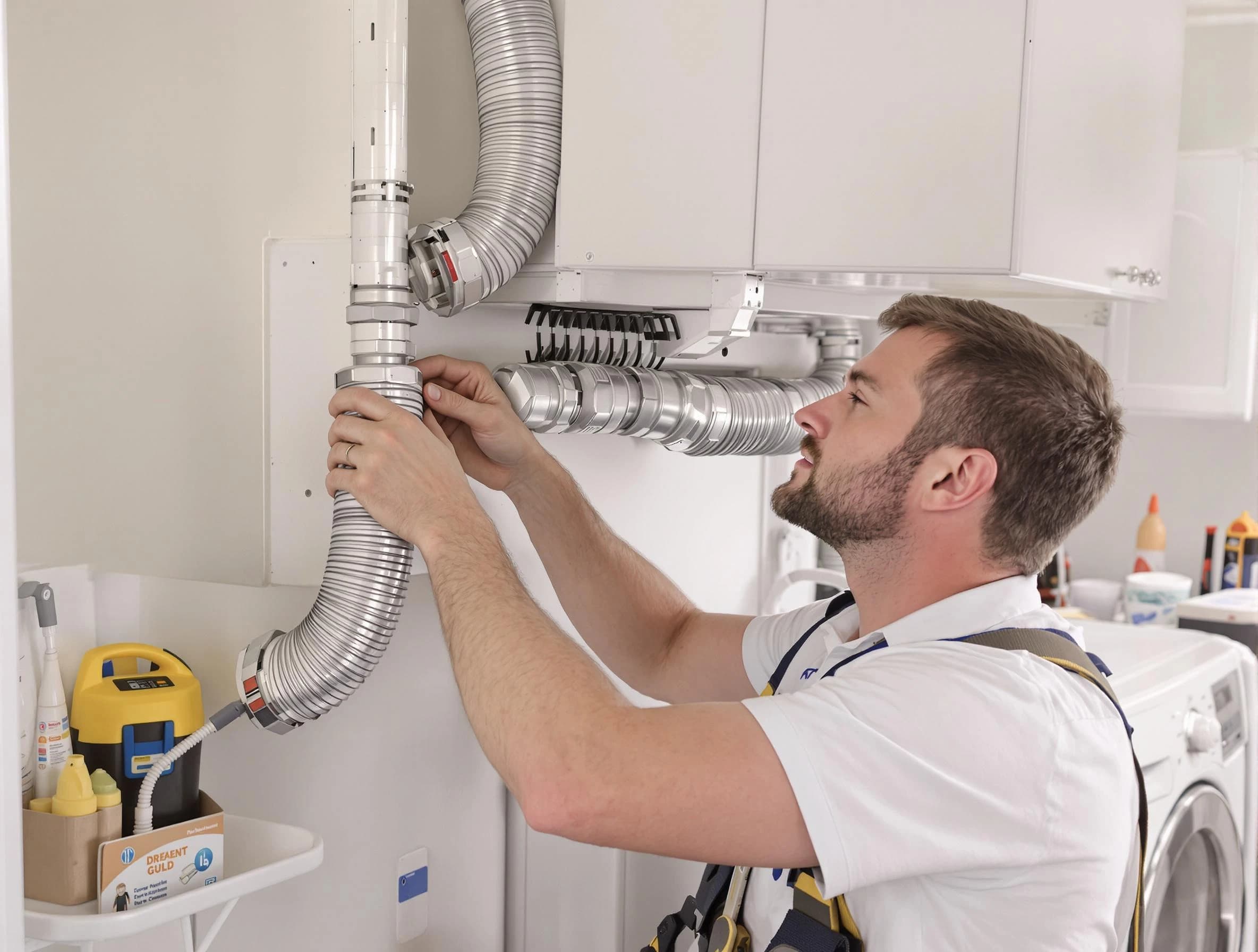 Professional dryer vent repair and installation by Orange Dryer Vent Cleaning in Orange