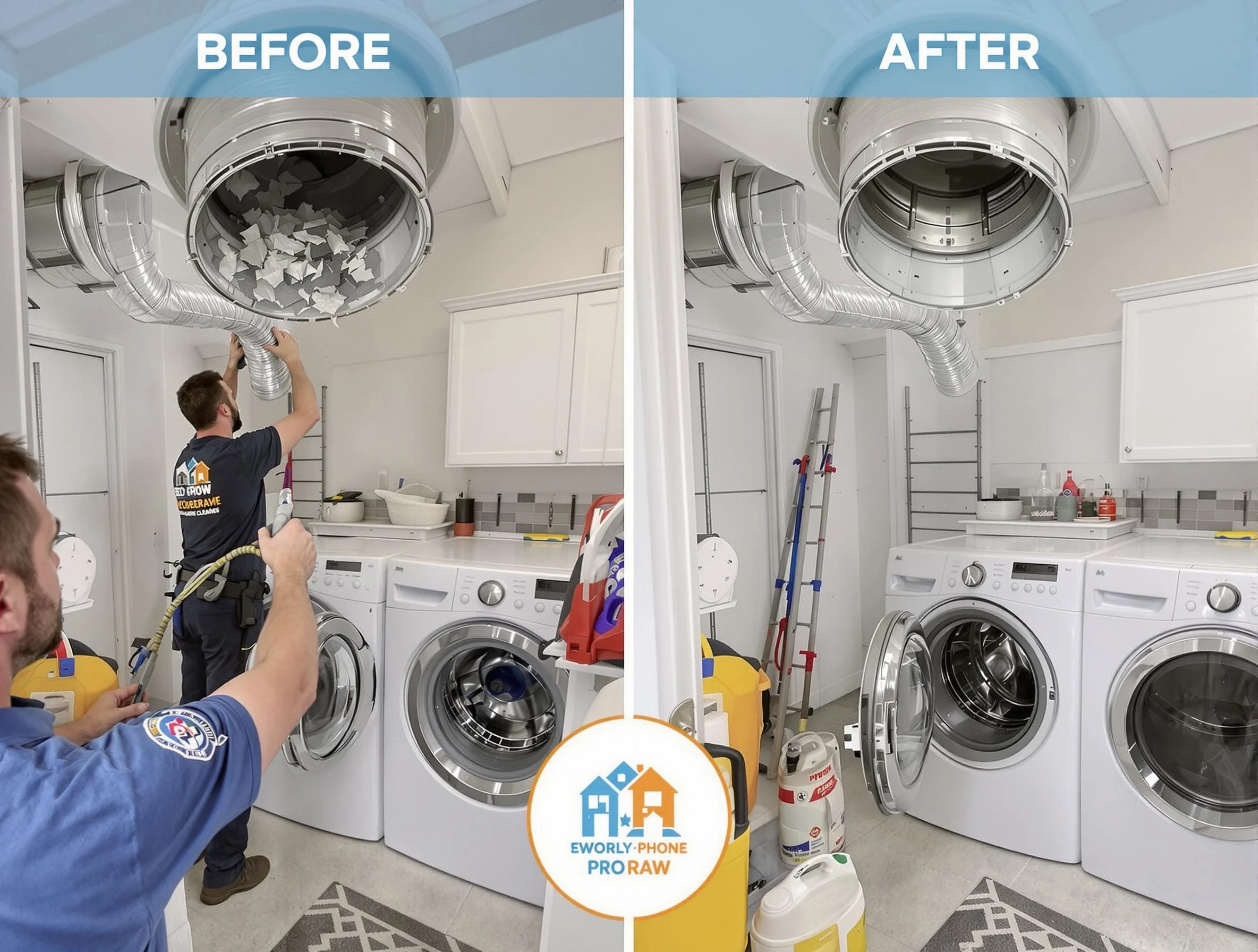 Residential dryer vent cleaning by Orange Dryer Vent Cleaning in Orange